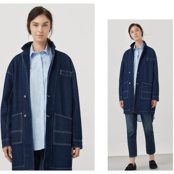 mango oversized denim jacket